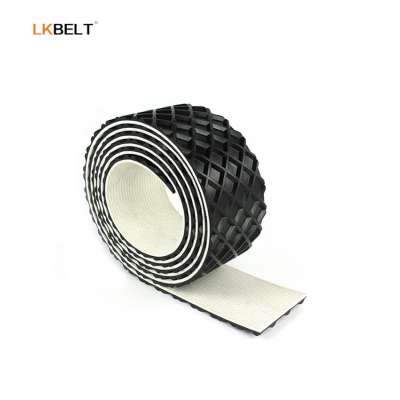 Rubber Conveyor Belt Manufacturers Rough Surface Grid Pattern PVC Conveyor Belts for Sander Machine