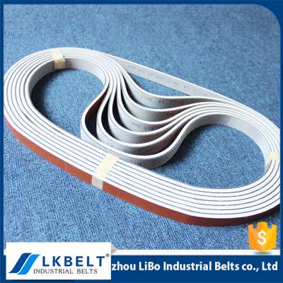 2017 Hight Quality Products orange and white color OEM Steel plate slitting machine leather belt